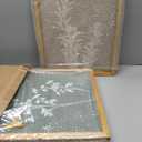 Framed Boho Wall Art Set of 4 for Wooded Minimalist Botanical Print Wall Art for Rustic Vintage Farmhouse Home Kitchen Wall Decor (Brown, 16"x20")