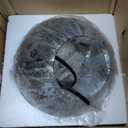 7.8 Inch Ball Table Lamp with Glass Shade Stylish Ball Light Lamp for Bedroom Living Room and Bookshelf Modern Design Perfect for Home Decor, Without Bulb (Grey Flower)