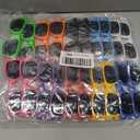 BOUBONI 10/20/40 Pack Kids Sunglasses Bulk Retro Party Favors for Wedding Beach Summer Pool Party Supplies Goodie Stuffers (20, Mixed Color A)