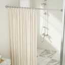 Shower Rod-EUPLAR Shower Curtain Rod, 43-72 Inches Adjustable Spring Tension Curtain Rod, No Drill, Rust Proof, Non-Slip Tension Shower Curtain Rods for Bathroom, Chrome
