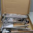Simple Houseware Heavy Duty Clothing Garment Rack, Holds Up to 150 lbs, 42 to 67 Inches Extendable Rod, Chrome