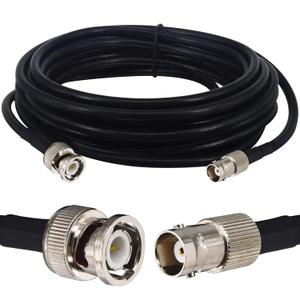 Boobrie BNC Male to Female Cable 16.4ft Upgraded RG58 BNC SDI Extension Cable Low Loss 50 ohm SDI HD Video Coax Jumper for CB Radio VHF UHF Ham Radio CCTV SDI Lead