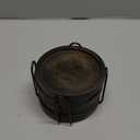 SAMHITA Mango Wood Coasters for Drinks with Iron Holder Stand Set of 5 for Drinking Glasses, Tabletop Protection for Any Table Type