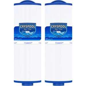 Cryspool 04077 Compatible with Cal Spa Filters, 4CH-949, PWW50L, FC-0172, Rising Dragon, Dynasty Spas, 50 Sq. Ft Hot Tub Replacement Filter Cartridge, 2 Pack