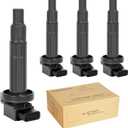 Ignition Coil Packs Replacement for 1.5 L4 Toyota Prius C Yaris Echo, Scion xB xA, 2001 2002 2003 2004 2005 2006 2007 2008 2009 2010 2011 2012 2013 2014 2015 2016 2017 2018, UF316, Set of 4