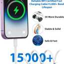25W iPhone Charger, 2 Pack 25W PD USB C Wall Fast Charger Adapter with 2 Pack 10FT Long Type C to Lightning Cable Compatible with iPhone 14 13 12 11 Pro Max XR XS X,iPad