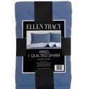 Ellen Tracy™ Quilted Sham 100% Polyester King, Denim