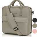 Sturdy 3 Ring Zipper Binder with Strap - 2" Binder with Pockets Holds 500 Sheets, Laptop & More - Durable & Easy to Carry (Mud)