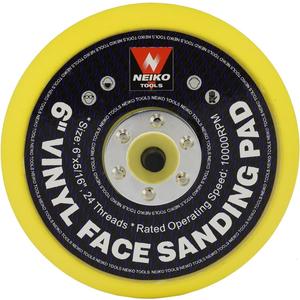 NEIKO 30262A 6" Sanding Pad with Vinyl PSA Backing, 5/16 Arbor with 24 Thread Mounts, 10,000 RPM, Sanding Pads are Ideal for Orbital and Dual Action Sander