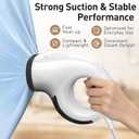 Vacuum Steamer for Clothes Handheld Clothes Steamer with 2800Pa Suction & 25s Heat-Up No-Drip Garment Steamers Suction Steam Iron Alternative Compact Steam Travel Iron with Base & Bag