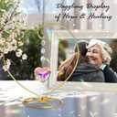 Crystal Sun Catcher - Unique Gift ldeas for Women, Mom, Girlfriend, Her - Birthday, Anniversary, Valentine's Day Gifts - Rainbow Maker Romantic Home Decor (Gold)