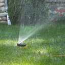 Dramm 15022 Color Storm 9-Pattern Premium Turret Sprinkler with Heavy-D, Orange