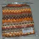 Women's Boho Square Neck Sleeveless Beach Bodycon Midi Dress (Orange, M)