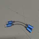 2 Pack Lightning to USB C Adapter, Fast Charging & Data Sync Adapter for iPhone 17 16 15 Pro Max Plus to USB-C, Compatible with Samsung S25/S24/S23, Not for Audio/OTG (Blue)