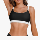Sports Swim Bra Bikini Tops for Women Classic Bathing Suits Top with Padded Crop Swimsuit, XL