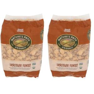 Nature's Path Organic Heritage Flakes Cereal, 32 oz Eco Pac Bags (Pack of 2)