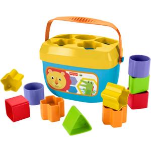 Fisher-Price Stacking Toy Baby's First Blocks Set of 10 Shapes for Sorting Play for Infants Ages 6+ Months