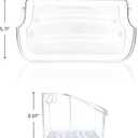 Smart Choice 240324502 Top Shelf Refrigerator Door Bin - Clear, Impact Resistant Freezer Replacement Compatible with Frigidaire 240324510 240324511, Fits Select Frigidaire & Kenmore Models