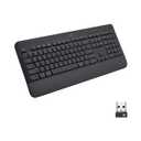 Logitech Signature K650 (Graphite) - Wireless Connectivity - Bluetooth/RF - 32.81 ft Range - PC, Mac - AA Battery Size Supported