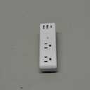 Surge Protector Outlet Extender - with Rotating Plug, 6 AC Multi Plug Outlet with 4 USB Ports (2 USB C), 1800J Wall Charger, 3-Sided Power Strip with Spaced Outlet Splitter for Home, Office, Travel (White)