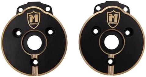 MEUS Racing Front Brass Portal Covers 77g/pc for MEUS 1/10 Nylon Portal Axle SCX10 SCX10 II 1/10 RC Crawler Upgrade Parts