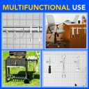 DIYMAG Neodymium Magnets, 30 Pack Strong Magnetic Bar with Double-Sided Adhensive Backing Heave Duty Rare Earth Magnet for Fridge, Classroom, Science and Craft - 2.36 x 0.39 x 0.2 in Silver