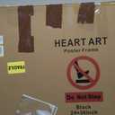 HEART ART 24 x 36 Poster Frame 4 Pack,24x36 Frame without Mat for Horizontal or Vertical Wall Mounting,Black