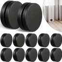 Jetec 12 Pairs Outdoor Curtain Weights Waterproof Magnetic Drapery Weights for Home Decor Bathroom, Shower, Liner, Flags Tablecloth to Stop Wind (Black)