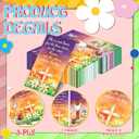 Fancy Land Religious Easter Napkins Christian He Is Risen Napkins Disposable 100Pcs Spring Flowers Cross Guest Hand Towel for Home Bathroom Dinner Party Decorations Supplies 3Ply