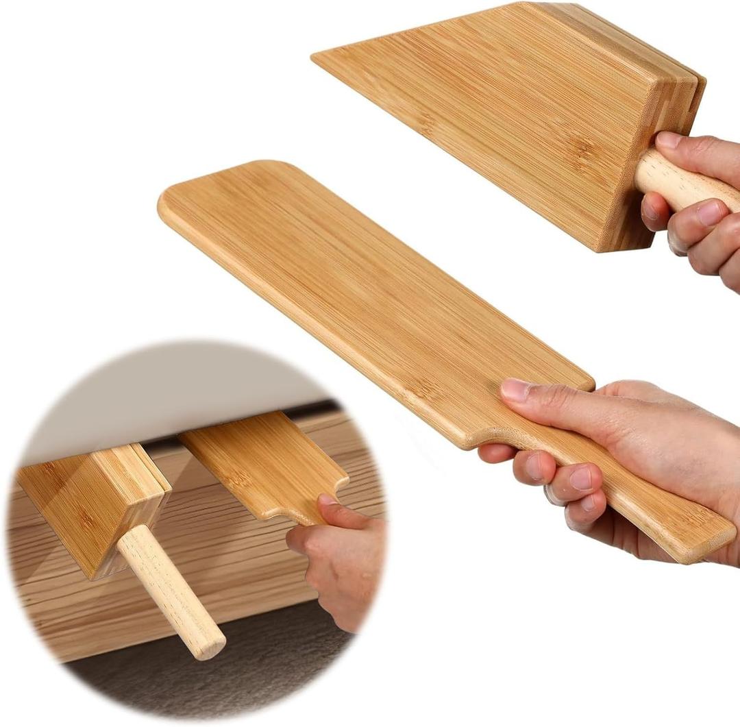 Mattress Lifter Tool & Bed Maker Set  Wooden Mattress Wedge Elevator, Bed Sheet Tucking Tool, Bed Making Tool for Changing Sheets  Effortless Lifting & Back Pain Relief for Seniors Caregivers