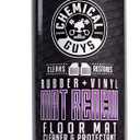 Chemical Guys Mat Renew Rubber and Vinyl Car Floor Mat Cleaner & Protectant - Cleans & Restores Rubber Liners, Running Boards, Safe for Cars, Trucks, SUVs, and More - 16 oz