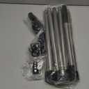 Upgraded 12FT Light Bulb Changer for High Ceilings, High Reach Extension Pole Changer for Recessed Lights, Light Bulb Removal Tool with Baskets and Suction Cup (3-12FT Assembled type, Black)