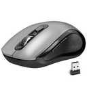 Wireless Mouse Ergonomic, Side Buttons Mouse, 2400 DPI, Silent and Anti Slip Roller Cordless Mice, 2.4Ghz with USB Receiver, 6 Buttons, Suitable for Laptop PC Chromebook and Windows 11/10/7 - Grey