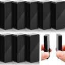 16 Pieces Outdoor Curtain Weights Waterproof Magnetic Drapery Weights for Home Decor Bathroom, Shower, Liner, Flags Tablecloth to Stop Wind (Black)