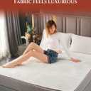 Heated Mattress Pad - Full Size(54"x75"),Electric Bed Pad,Bed Warmer,One Zone Control,8 Heat Settings,10 Hour Auto Off,Overheat Protection,Thick Underblanket Sheet,Machine Washable,Ivory