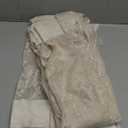 MEETSKY Beige Lace Curtains 63 Inches Length, Lace Sheer Curtains for Bed Room, Floral Vintage Light Filtering Short Curtains for Girls Room Princess Room, Lace Drapes 2 Panels, Each Panel 50W x 63L