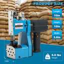 Portable Handheld Sewing Machine Heavy Duty Bag Closer for Burlap, Leather, Sand Bags 230# Needle, 2000 Stitches/Min
