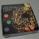 Quntis 82ft 1000 LED Cluster Christmas String Lights - Dark Green Wire Tree Lights - 8 Modes Outdoor Waterproof Plug-in for Holiday, Wedding, Party, Home Decor, Warm White