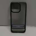 TORRAS MarsClimber for iPhone 14 Pro Case with Stand, [3 Stand Ways Metal Kickstand] [8FT Military Grade Drop Tested], Protective Slim Translucent Matte iPhone 14 Pro Phone Case for Women Men, Black