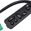 HiSport Driver Side Seat Heater Switch Control with Pedal - Compatible with Cadillac Escalade ESV EXT Chevy Avalanche 1500 2500 Suburban 1500 2500 Tahoe GMC Yukon XL 1500 2500 Replace 15116862