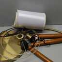 GSAFAVA 62.5" Wood Floor Lamp for Living Room Gold with Foot Switch Arc Standing Tall Lamps for Bedroom Mid Century Modern Corner Floor Lamps for Office Nursery Industrial Reading Light Room Lamp