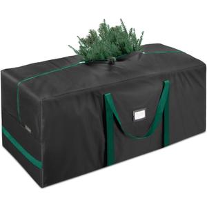 BALEINE 9 ft Christmas Tree Storage Bag, Heavy Duty 900D Oxford Fabric with Reinforced Handles and Dual Zippers Wide Opening, Extra Large Storage Container for Trees and Decorations (Black)