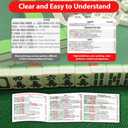 Mahjong Cards 2026, Large Print Easy to Read, Waterproof Tear-Resistant Mah Jongg Guide Cards, Easy-to-Read & Understanding for Mahjong Fans