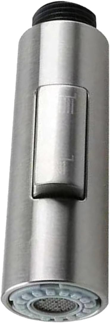 Tap Nozzle Head - Shower Faucet, Water-Saver Sprayer | Multi-Setting Aerator Adapter for Bathroom and Kitchen Fixtures with Retractable Hose for Daily Use or Holiday Season Replacement Needs (Silver)