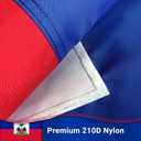 BENIX Haitian Flag 3x5ft, Durable 210D Nylon Haitianan Flag for Outdoor Display, Vivid Colors, Fade-Resistant, Heavy-Duty with Brass Grommets