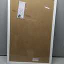 U Brands Magnetic Dry Erase Calendar White Board, 30" x 20", White Wood Style Frame, Includes Magnets