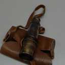 1920 Brass Maritime Vintage Telescope Handheld Pirate Spyglass with Authentic Pure Leather Case Nautical Monocular for Collectors, Hiking, Gift Dcor 15 Expandable