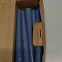 CANDWAX 8 inch Tapered Candles - Set of 12 Dripless Dinner Candles - Dark Blue