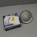 High Pressure Shower Head  AntiClogging Silicone Nozzles  2.5 GPM Removable Restrictor  Easy to Clean Adjustable Replacement  easy to install with Plumbers Tape  6 inch  Brushed Nickel Finish