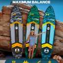 Extra Wide Inflatable Paddle Board 11’6 x 35’’ x 6’’, 450 LB High Weight Capacity SUP, Wide Stable Stand Up Paddle Board for Heavy People, Family & 2/3 Person, XL All-Around Paddleboard